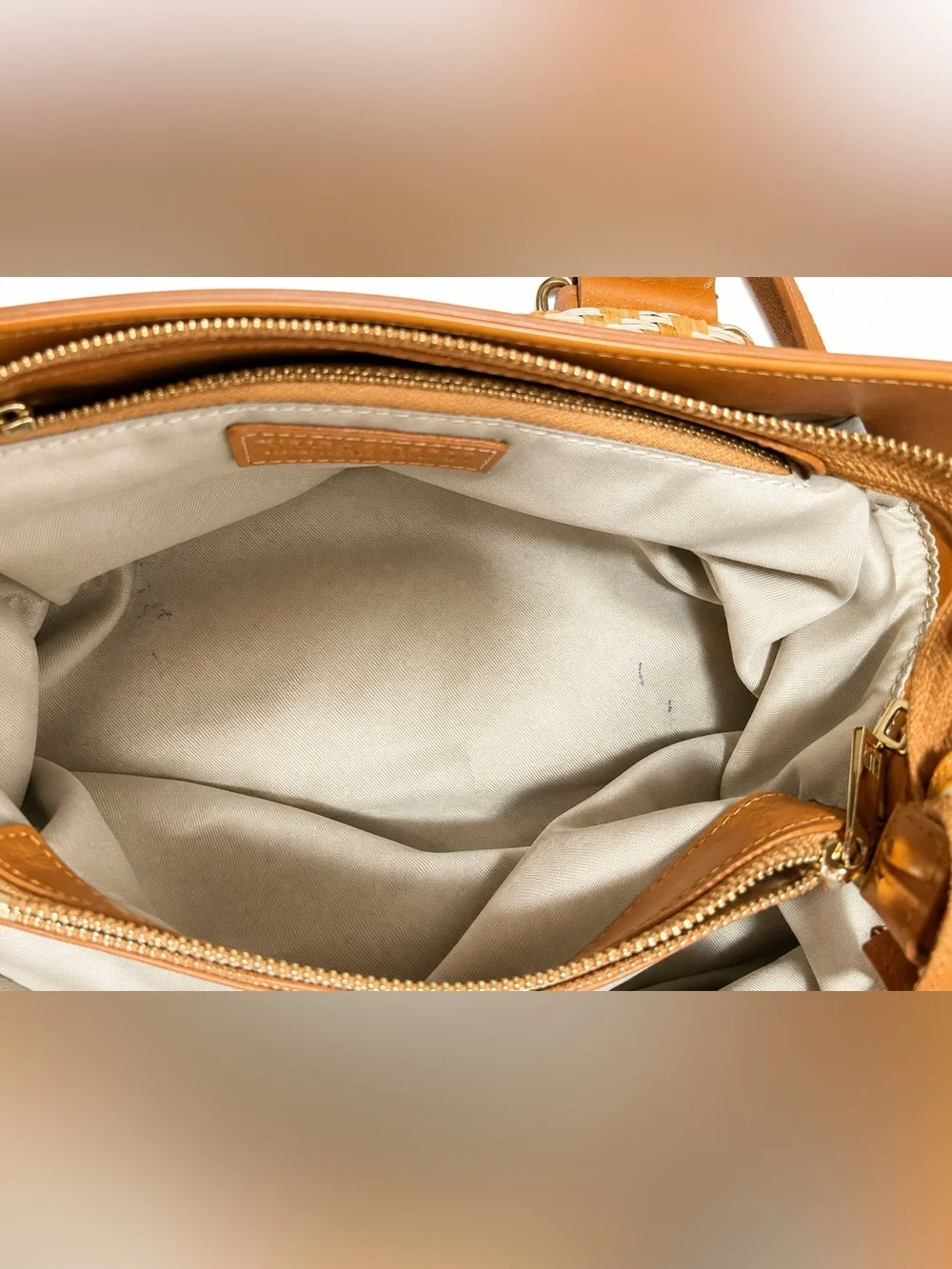 Divina Firenze Italian Leather Straw Bag BNWT Made in Italy $498 Retail🤎